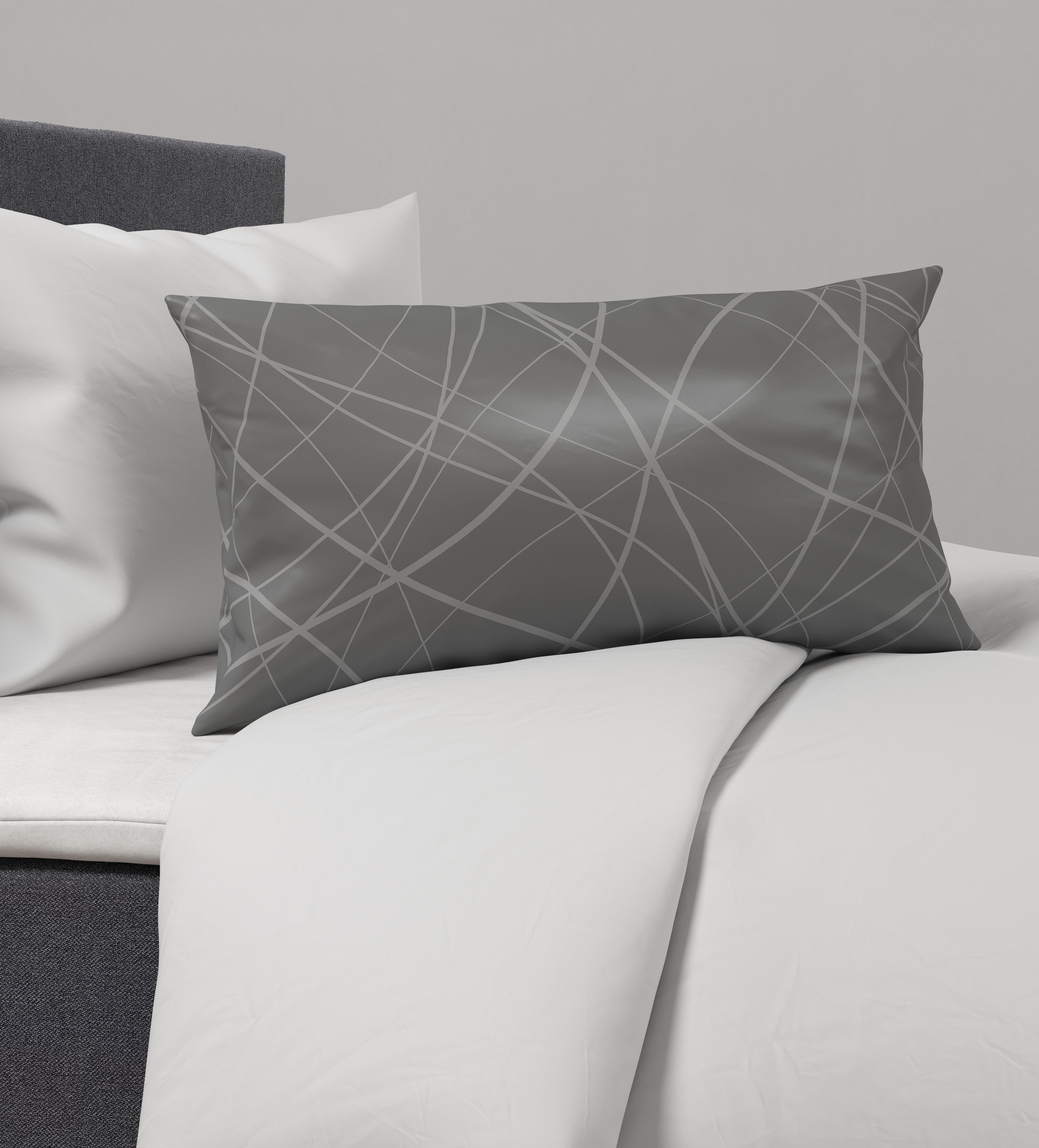 POTAH NA POLŠTÁŘ Alex Design, 40/80cm - barvy břidlice, Moderní, textil (40/80cm) - Premium Living