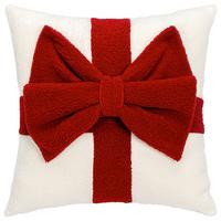 DEKORAČNÍ POLŠTÁŘ MERRY - bílá/červená, textil (45/45cm) - Mömax