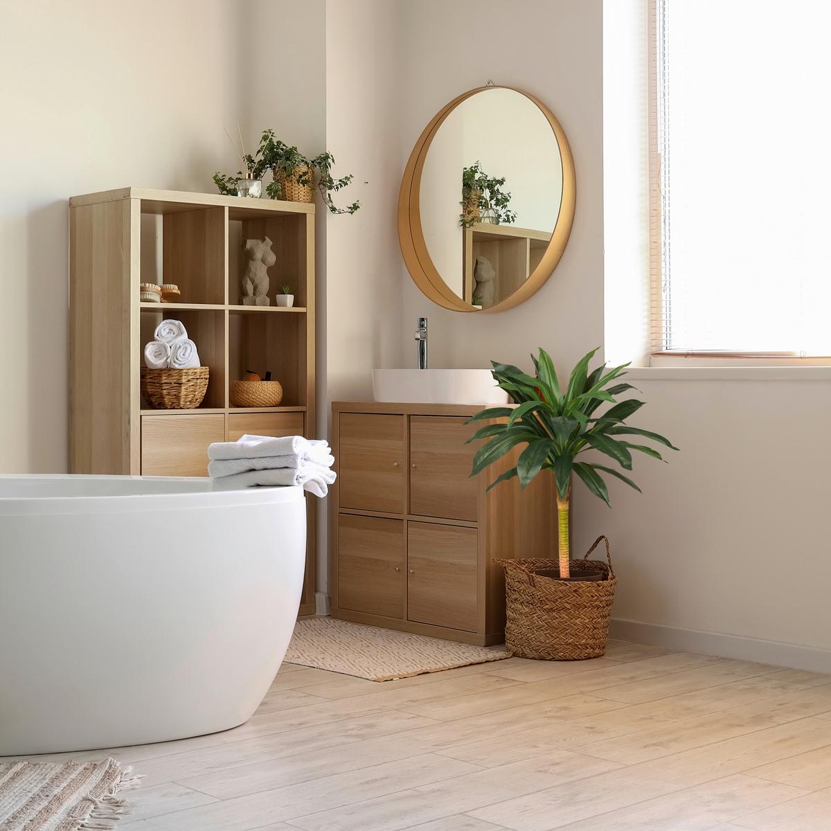 Kunstpflanze Grün/hellgrün/schawrz B: 33 Cm - Schwarz/Hellgrün, MODERN, Kunststoff (33/85/33cm) - MID.YOU