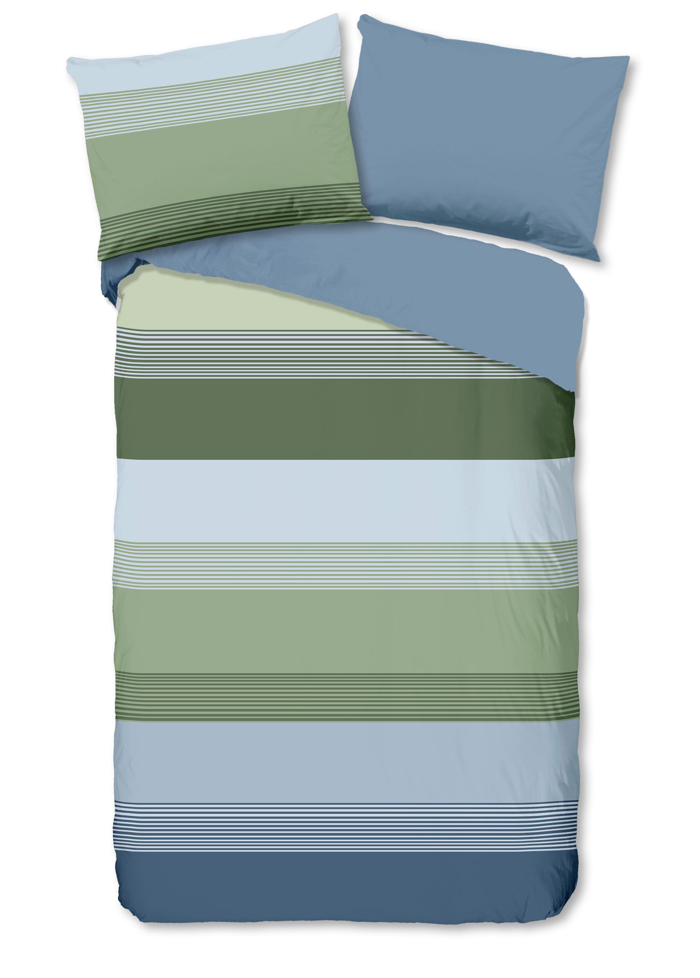 WENDEBETTWÄSCHE MALI - Blau/Multicolor, Design, Textil (140/200cm)