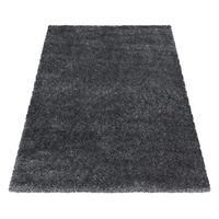 Hochflor Teppich Grau Brilliant 280x370 cm - Grau, Basics, Textil (280/370cm)