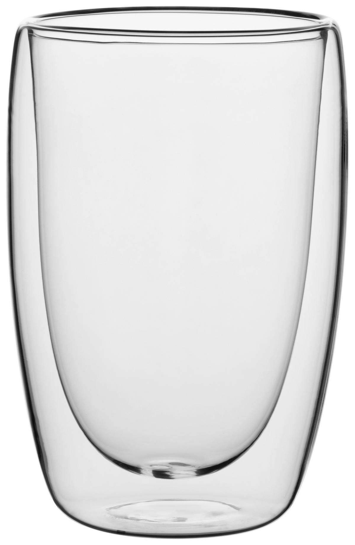 Kaffeeglas Transparent, 6-Teilig - Transparent, Trend, Glas (430ml) - Mäser