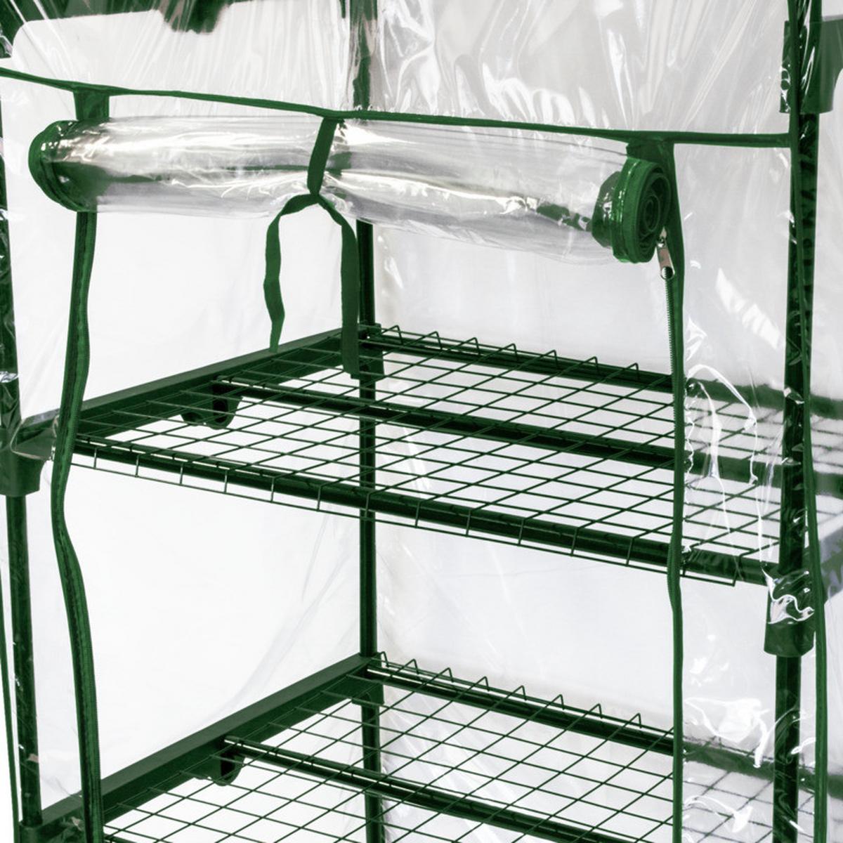 SKLENÍK NA BALKÓN TRANSPARENT - průhledné, Basics, kov (68/128/49cm)