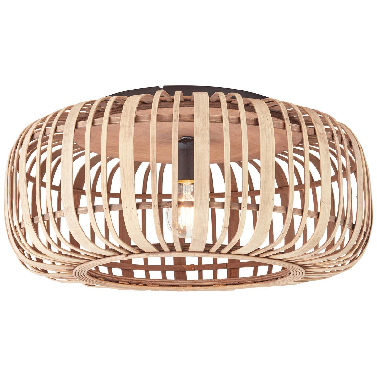 Deckenleuchte 99405/20 Woodrow - Hellbraun, Natur, Holz/Metall (50/23,8cm) - Brilliant
