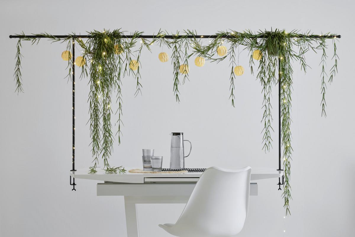 DEKORAČNÁ KONŠTRUKCIA NA STÔL RACK - čierna, Modern, kov (90/140cm) - Modern Living
