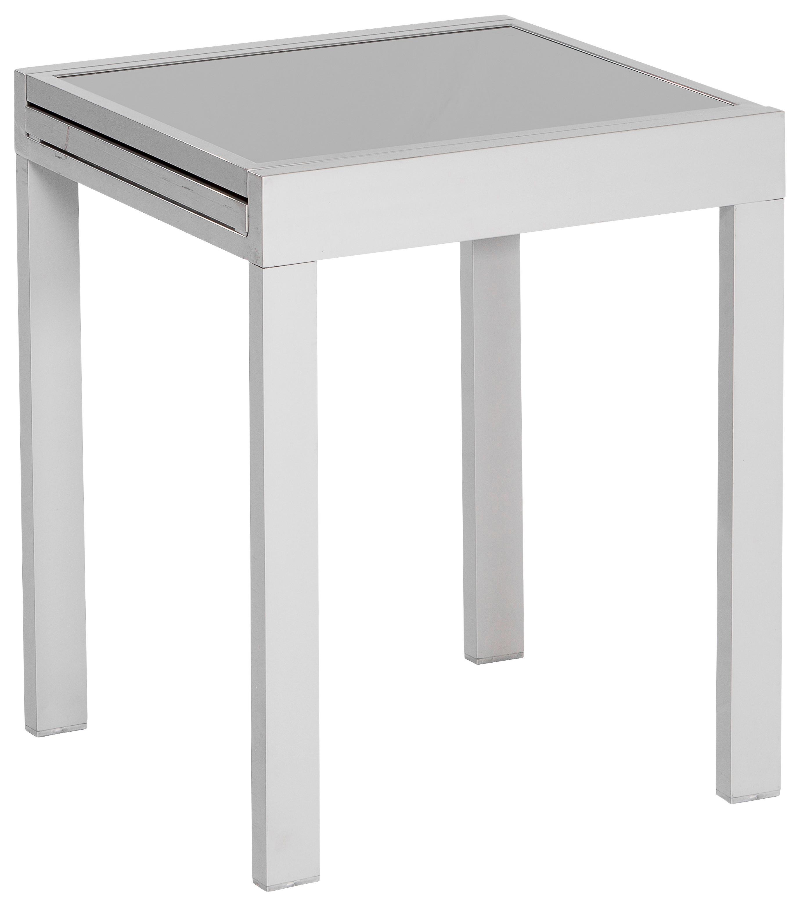 Balkontisch ausziehbar Ambia Garden Metall/Glas 65 cm