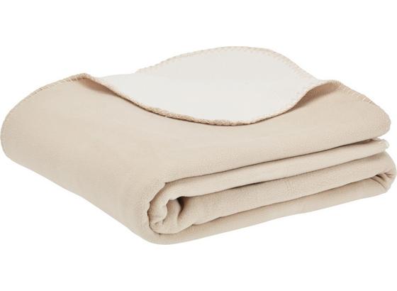 Flaušová Deka Martin Obojstranná - biela/béžová, textil (150/200cm) - MÖMAX modern living Flaušová Deka Martin Obojstranná - biela/béžová, textil (150/200cm) - MÖMAX modern living