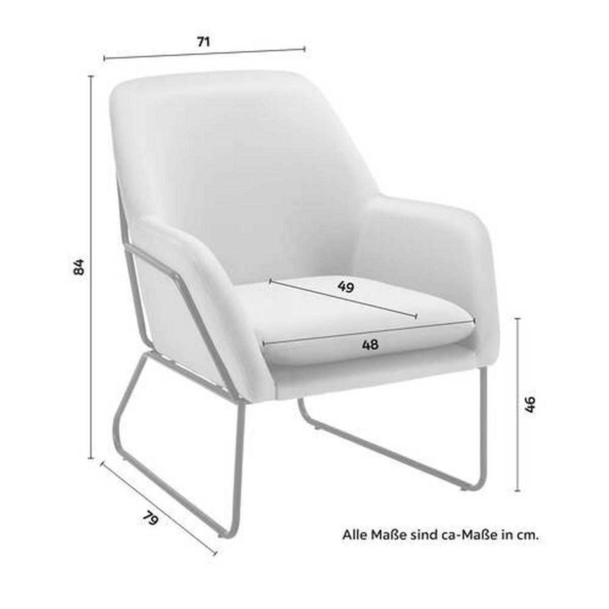 Čalouněné křeslo KEZIA, růžové - růžová/černá, Moderní, kov/textil (71/84cm) - Bessagi Home