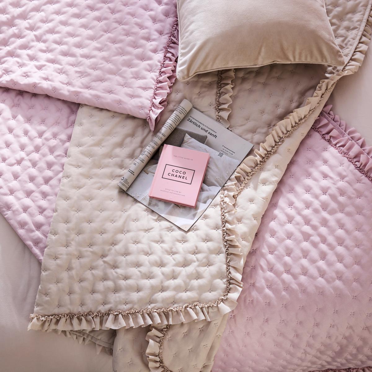 DENNÁ PRIKRÝVKA DAISY - ružová, textil (160/220cm) - Mömax