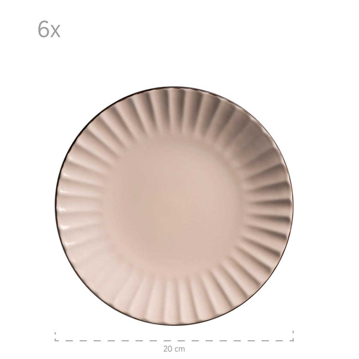Kaffeeservice Osita 6 Personen Geschirr Set - Hellbraun, Basics, Keramik - Mäser