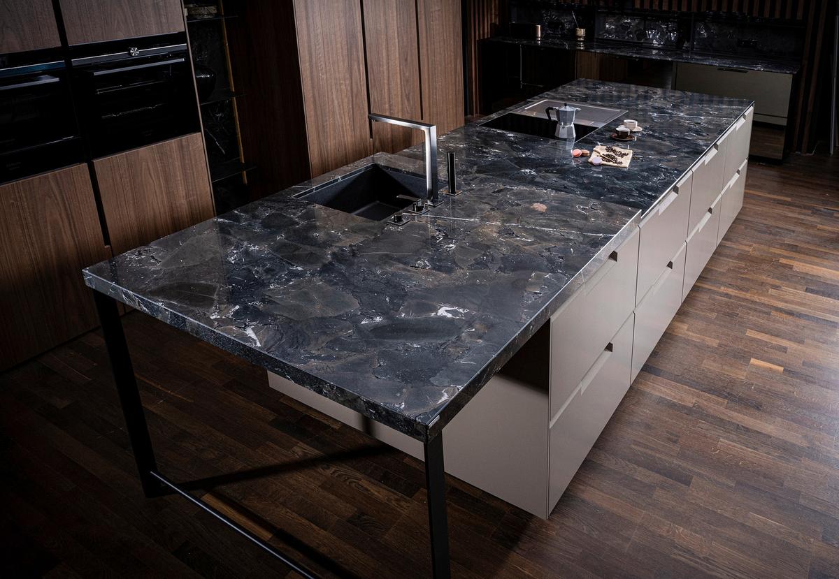 Naturstein Leather Look Naturstein Infinity - Braun, MODERN, Stein - Strasser