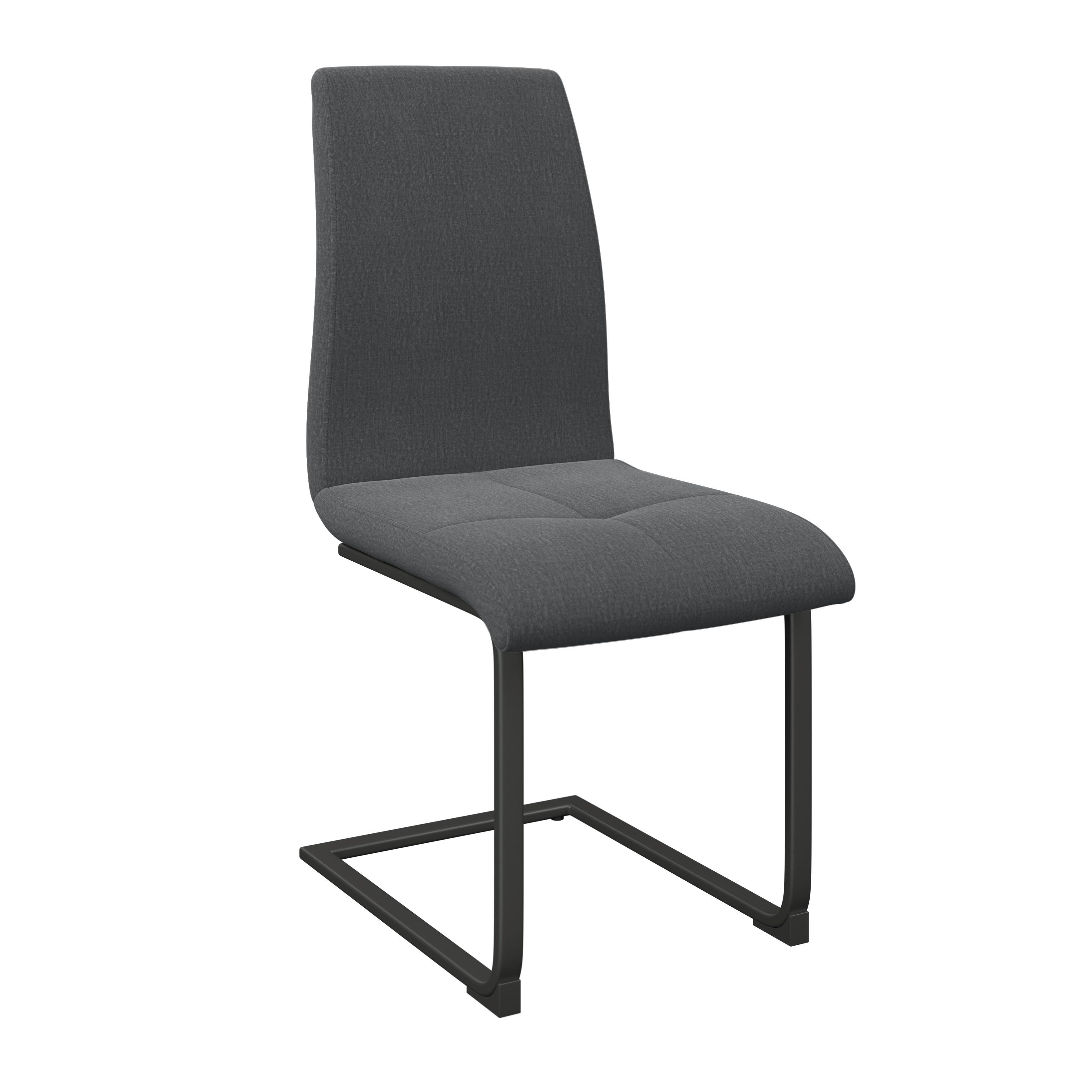 Schwingstuhl Tristan Webstoff schwarz, B: 41cm