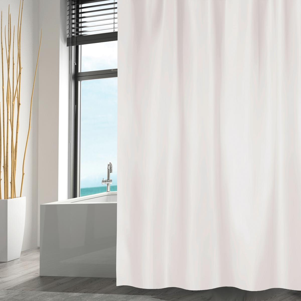 DUSCHVORHANG WEISS - Weiß, Basics, Textil (180/200cm) - MSV