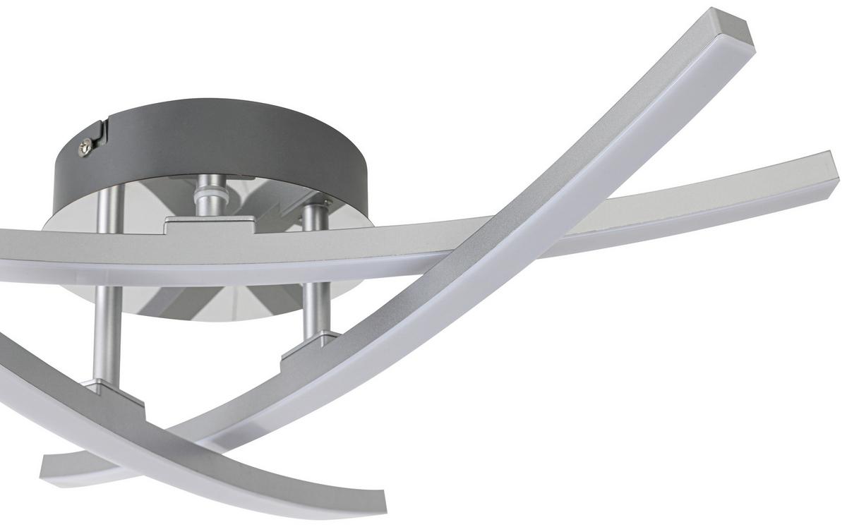 STROPNÉ LED SVIETIDLO KRISTINA - chrómová/strieborná, Modern, kov/plast (56/11cm) - Mömax