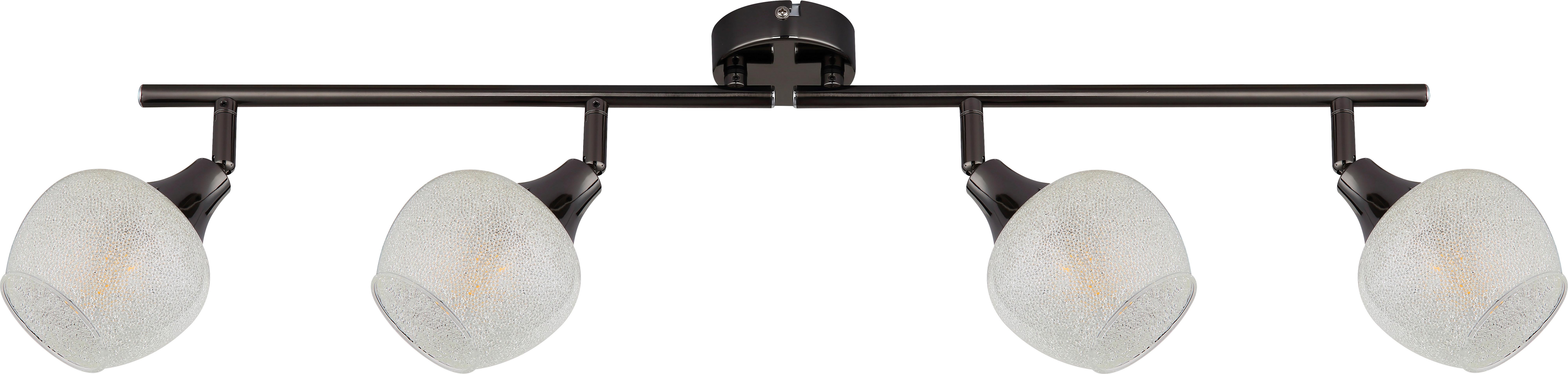 Spotlámpa Sima - fekete, Modern, üveg/fém (70/10/21cm) - James Wood