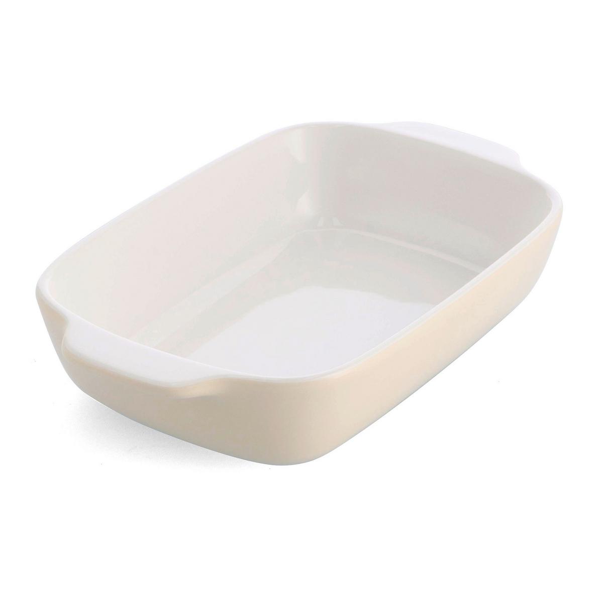 Auflaufform Stoneware Creme/weiß B: 18,8 Cm - Creme/Weiß, Basics, Naturmaterialien/Keramik (18.8cm) - Kitchenaid