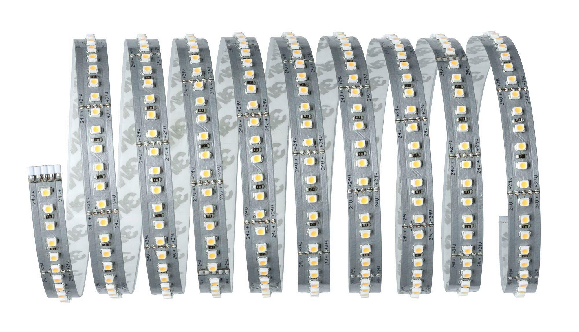 LED-Streifen L: 3-5,5 m dimmbar - Silberfarben, Basics, Metall (300-550cm) - Paulmann