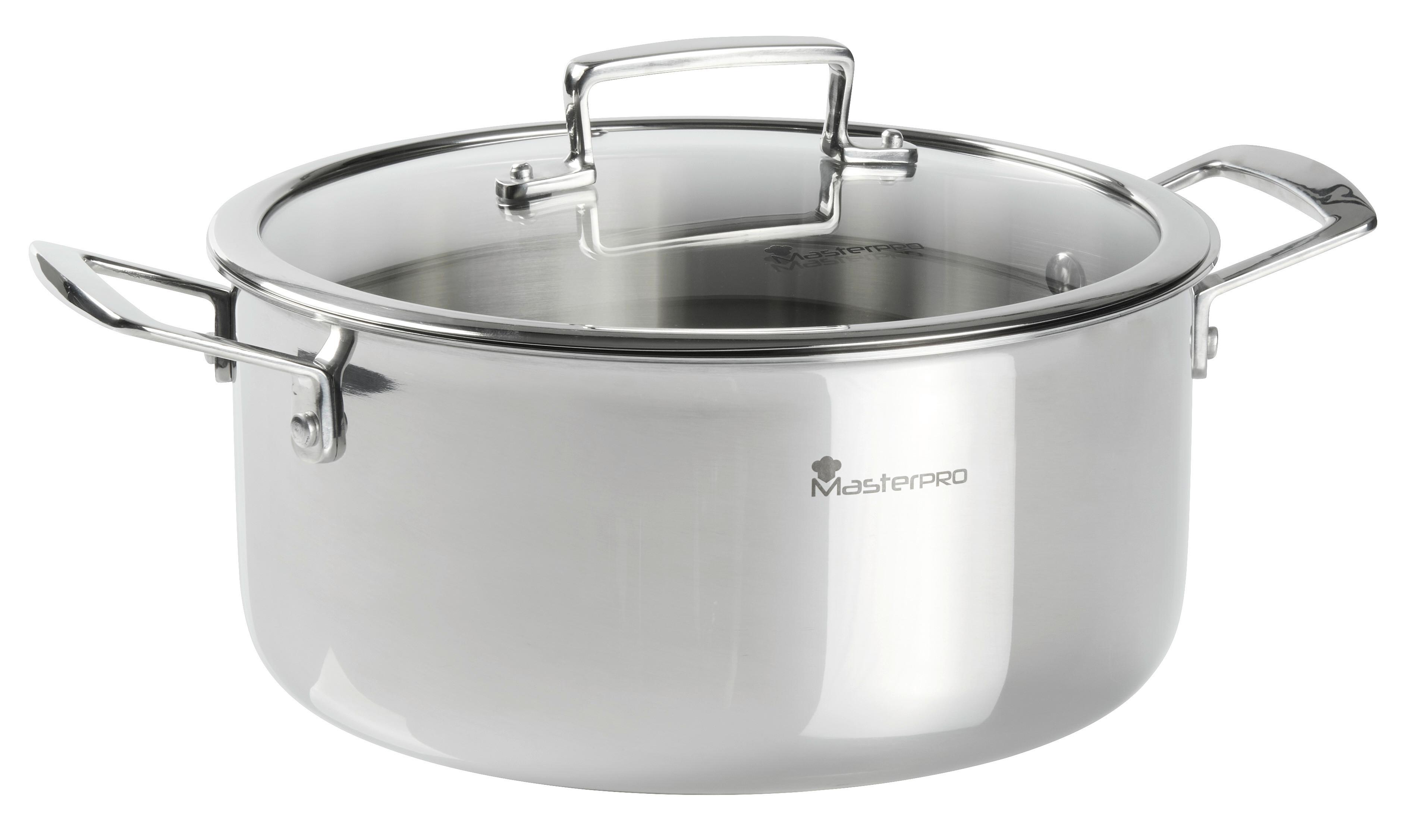 HRNEC SASCHA - CA.5L - barvy stříbra/průhledné, Konvenční, kov/sklo (24/11cm) - Mömax
