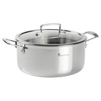 HRNEC SASCHA - CA.5L - barvy stříbra/průhledné, Konvenční, kov/sklo (24/11cm) - Mömax