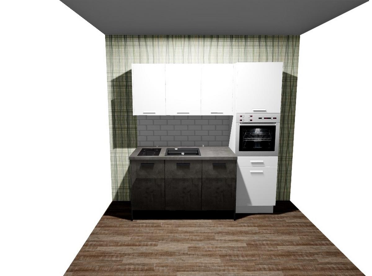 Küchenblock Toronto/las Vegas - LIFESTYLE, Holzwerkstoff (204cm) - Vertico