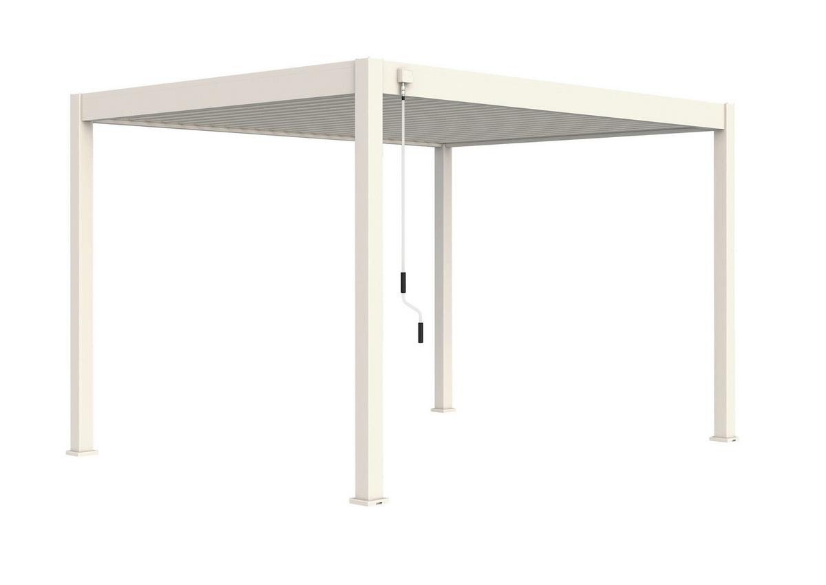 Pergola Classic 360x300 Cm Weiß Stahl - Weiß, Basics, Metall (360/255/300cm) - WEIDE