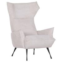 Ohrensessel Lorris - Beige/Schwarz, KONVENTIONELL, Textil (83/110/92cm) - MID.YOU