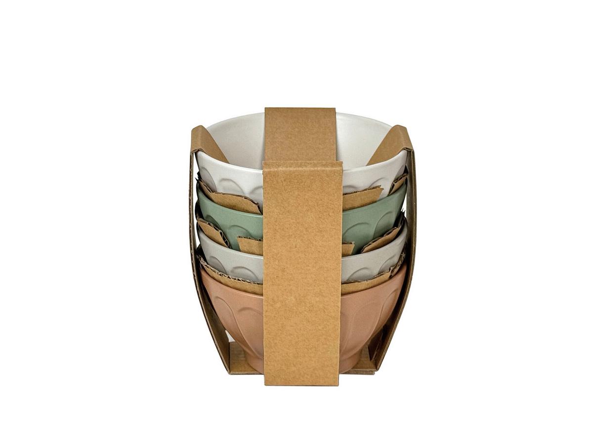 Snack Tál Szett Leo 4 Darabos - barna/fehér, Design, kerámia (11/6cm) - Luca Bessoni