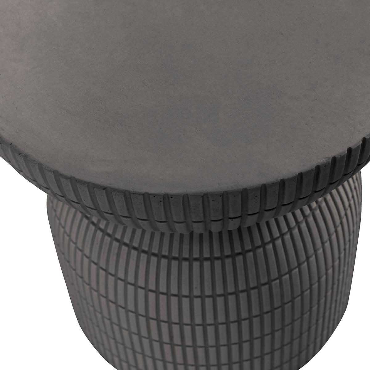 Couchtisch Samson Dunkelbraun D: 37 cm - Dunkelbraun/Braun, Design, Kunststoff (37/37/44cm) - Livetastic