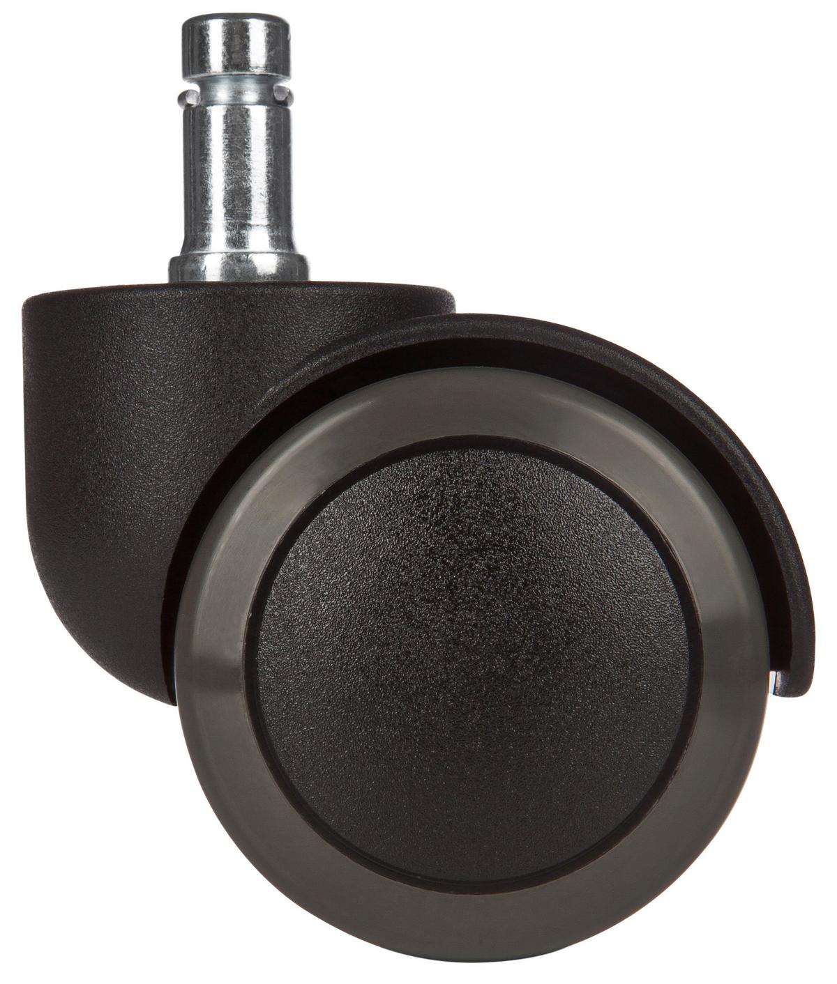 Bürostuhlrollen Rolo Schwarz Ø 5 Cm 5er-Set - Schwarz, Basics, Kunststoff/Metall (5/6/5cm) - MID.YOU