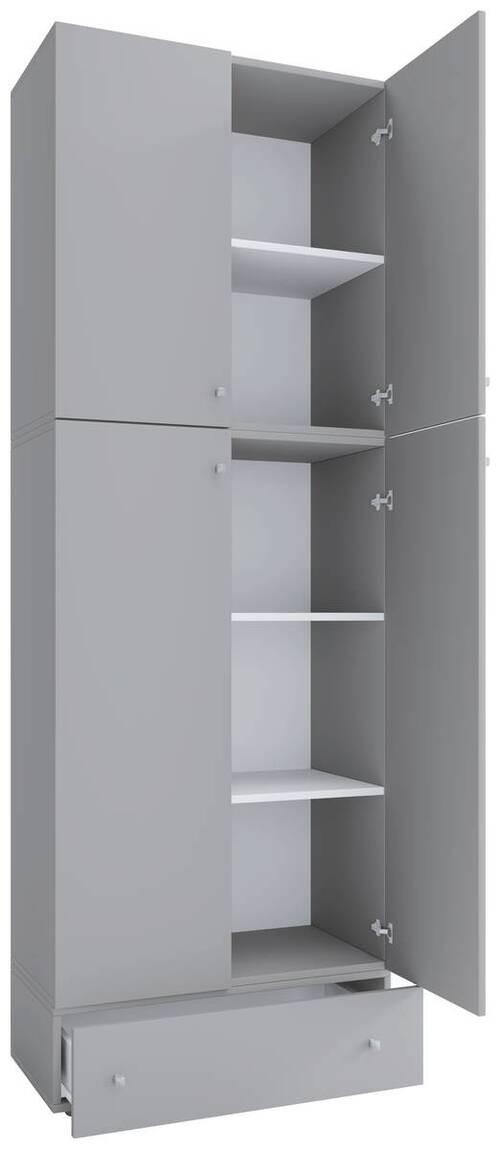 Aktenschrank Lona Holzwerkstoff Grau B: 70 cm - Grau, MODERN, Holzwerkstoff (70/200/39cm) - MID.YOU