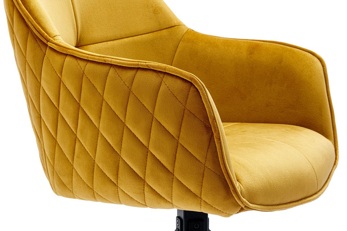 Armlehnstuhl Gelb B: 59 Cm - Gelb/Schwarz, MODERN, Textil/Metall (59/83/60cm) - Livetastic