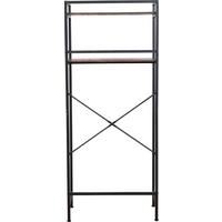 Waschmaschinenregal Respekta - Schwarz/Braun, Trend, Holzwerkstoff/Metall (168/70/35cm) - Homezone