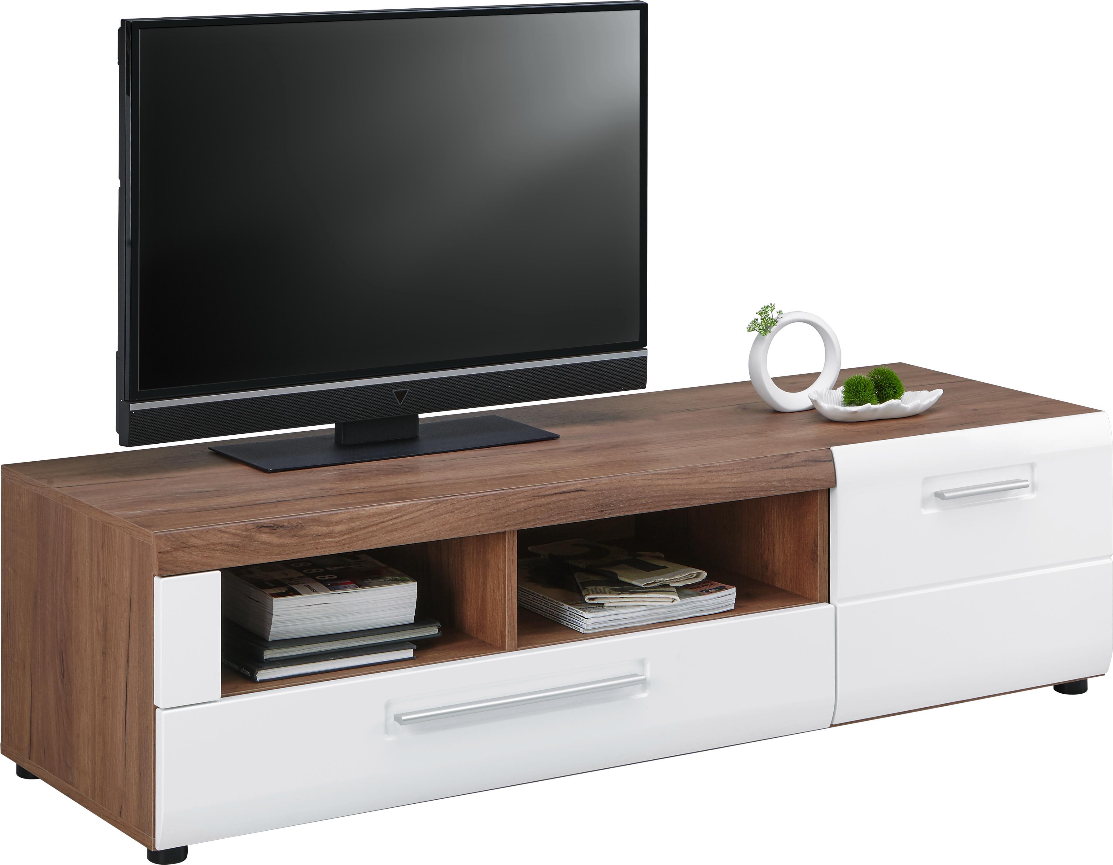 Tv - Elem Avensis - Tölgyfa/Fehér, modern, Faalapú anyag (149,3/41,1/49,6cm) - Luca Bessoni