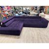 Rohová sedačka Iba, tmavě modrá - barvy chromu/tmavě modrá, Lifestyle, textil - Premium Living