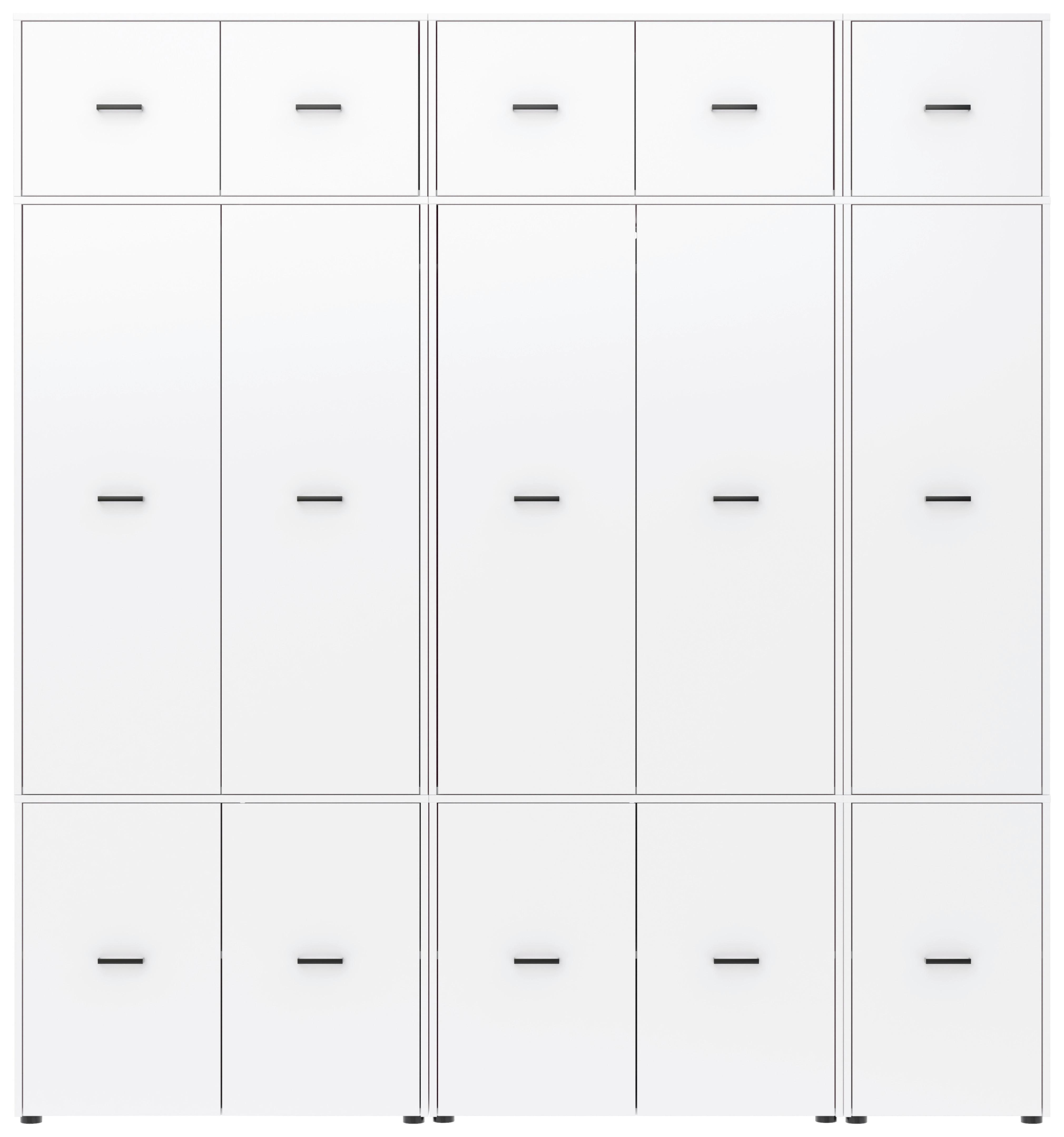 Kleiderschrank Kivo Weiß, B: 225 cm