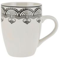 Kávésbögre Kb. 260ml - fekete/fehér, Modern, kerámia (7,5/9,5cm) - Luca Bessoni