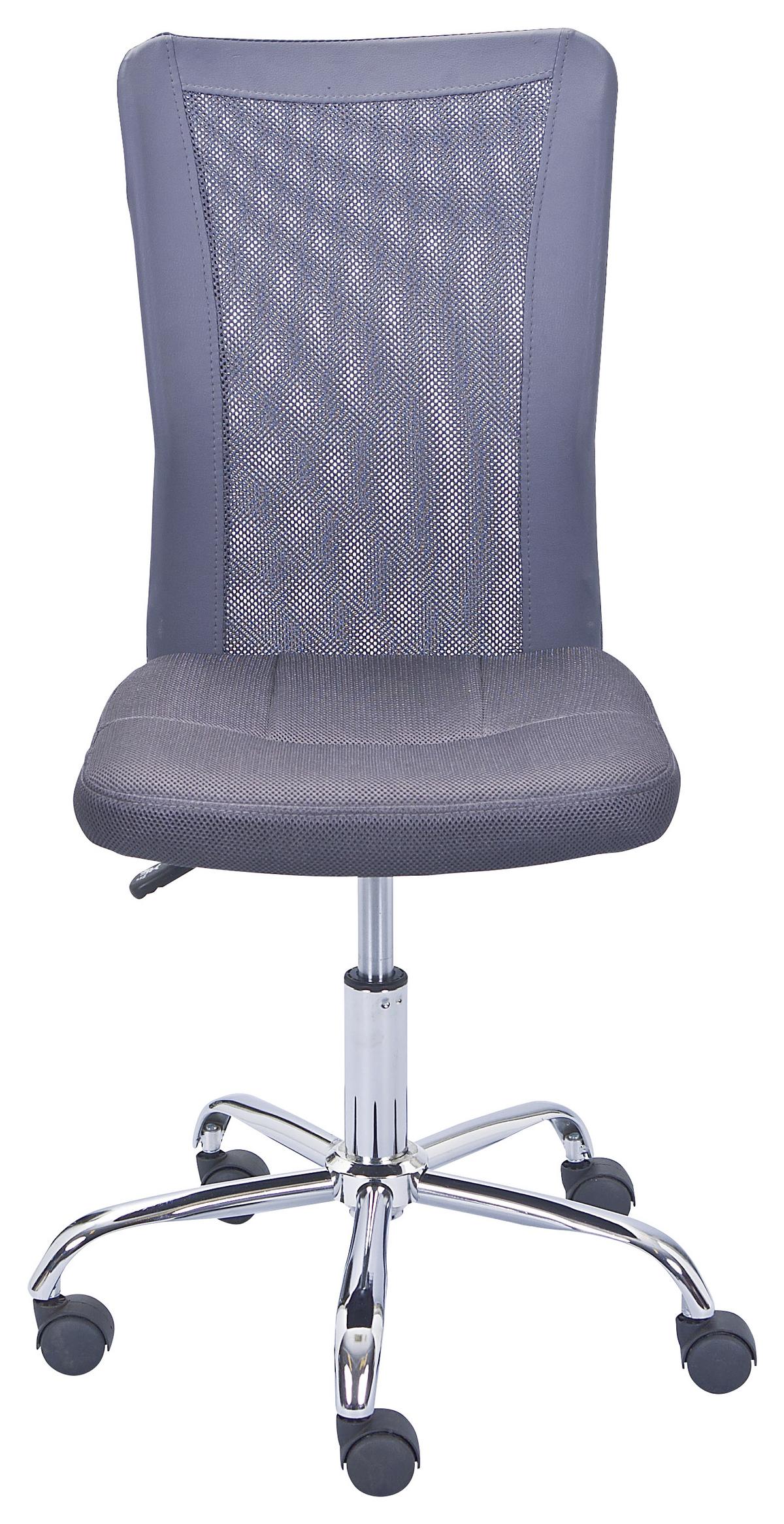 Jugenddrehstuhl Bonnie Grau - Chromfarben/Grau, MODERN, Kunststoff/Textil (43/88/56cm) - MID.YOU