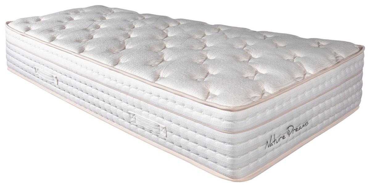 Taschenfederkernmatratze Nature Dreams 90x200 H3 H:32cm - Weiß, Basics, Textil (90/200cm) - Livetastic