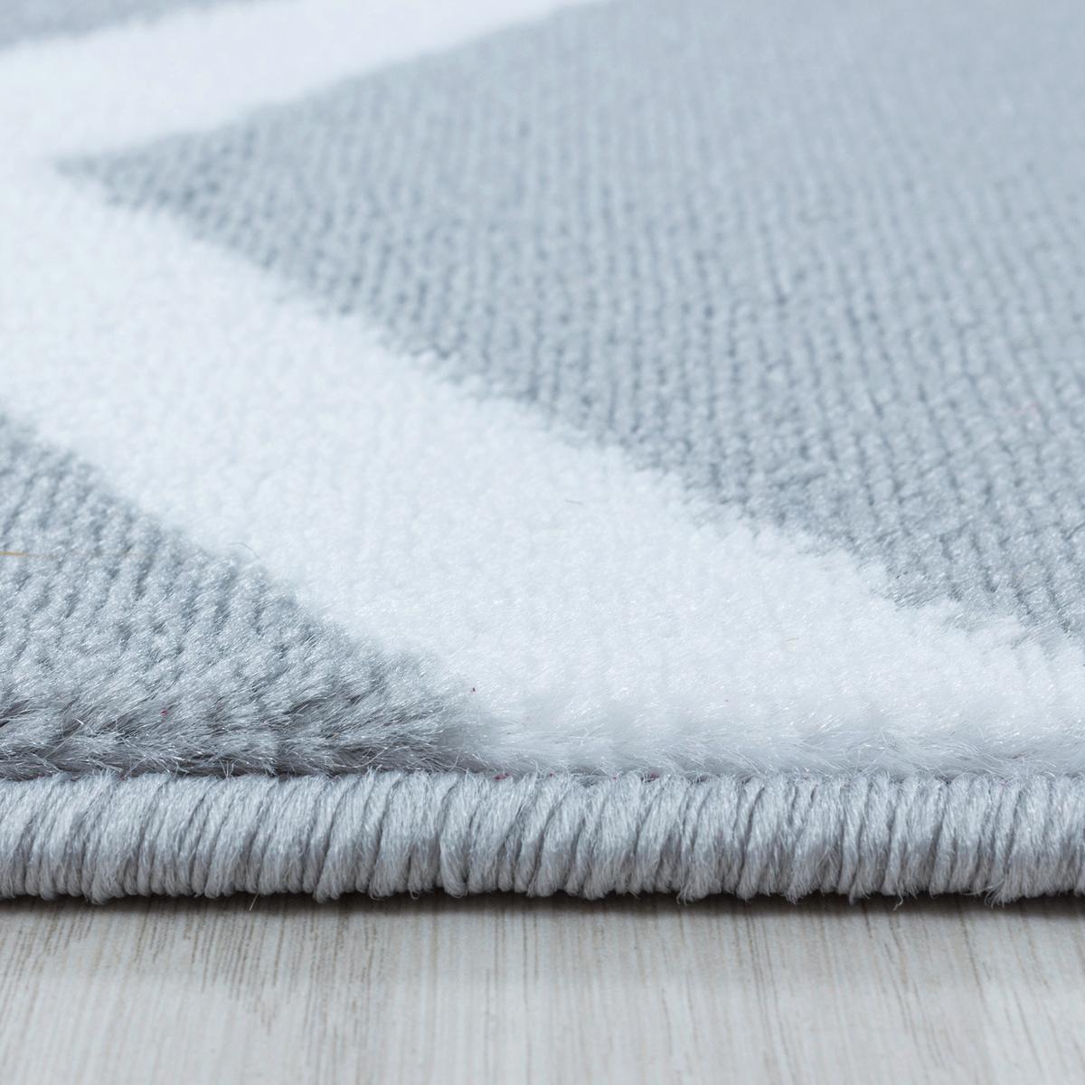 Webteppich Grau Costa 140x200 cm - Grau, Design, Textil (140/200cm)