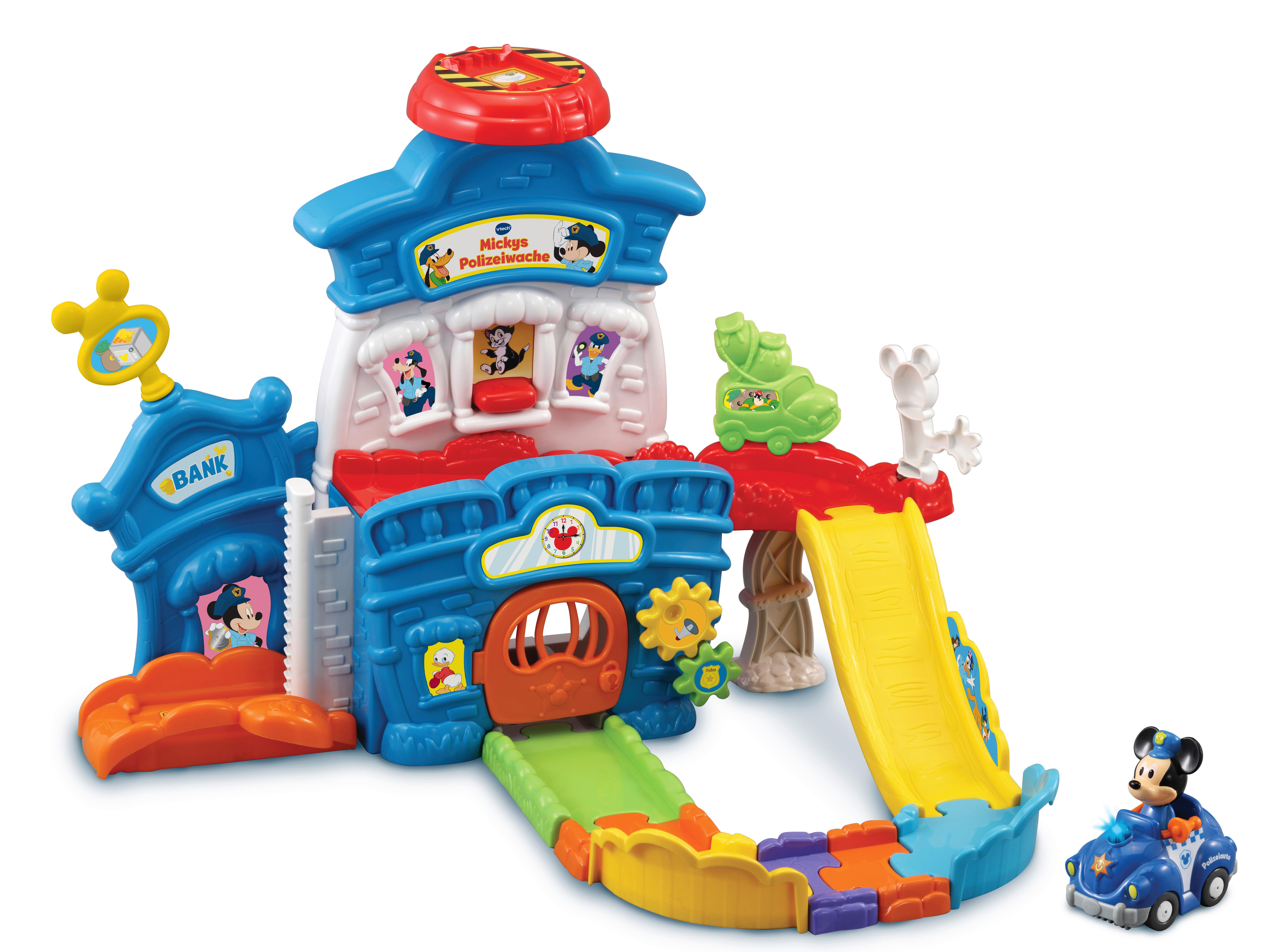 Spiel-Set Mickys Polizeiwache Kunststoff Ab 1 Jahr - Multicolor, Basics, Kunststoff (45/30,5/10cm) - Vtech
