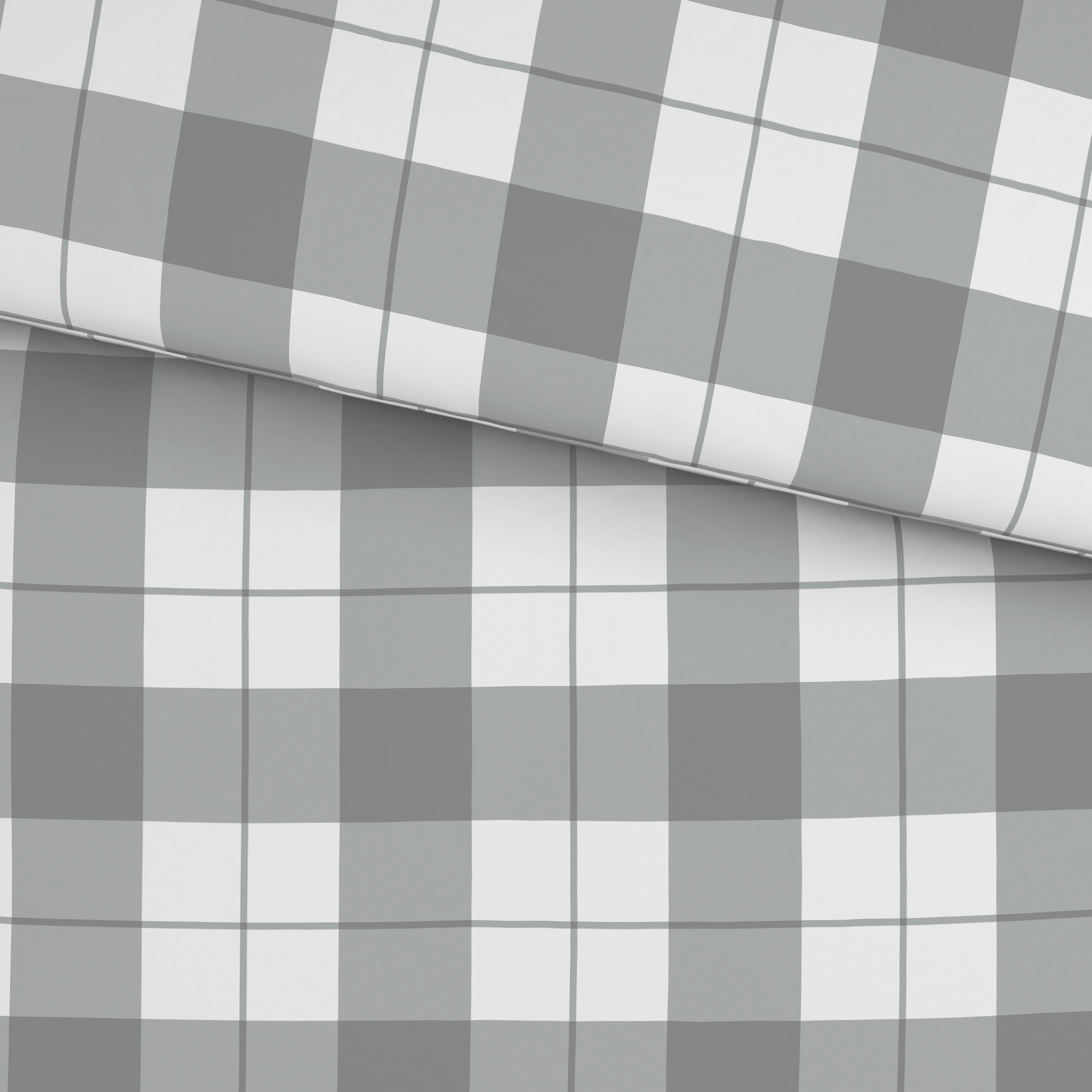 Bettwäsche Lund - Grau, MODERN, Textil - Luca Bessoni
