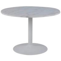 Jedálenský stôl TARIFA 110 - biela, Trend, kov/kameň (110/75cm) - Livetastic