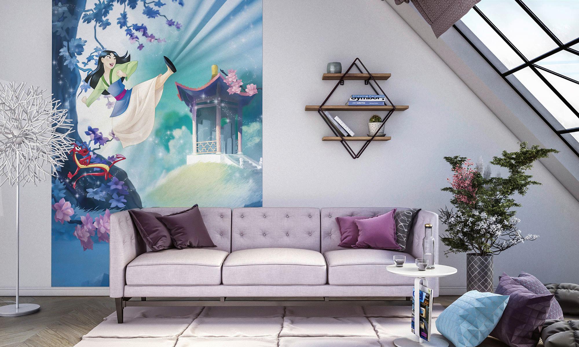 Vliestapete Mulan - Multicolor, Basics (200/250cm) - Komar