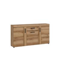 Kommode Cortina Eichefarben Dekor B: 156,8 cm - Eichefarben, MODERN, Holzwerkstoff (156,8/86/40,9cm)
