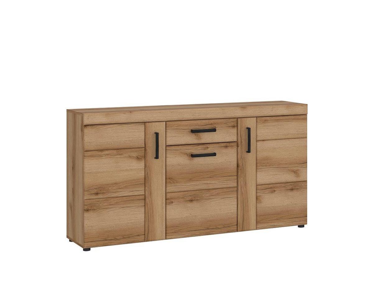 Kommode Cortina Eichefarben Dekor B: 156,8 cm - Eichefarben, MODERN, Holzwerkstoff (156,8/86/40,9cm)