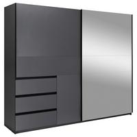 SCHIEBETÜRENSCHRANK Wilma Graphitfarben B: 250cm - Graphitfarben, MODERN, Holzwerkstoff (250/210/62cm) - P & B