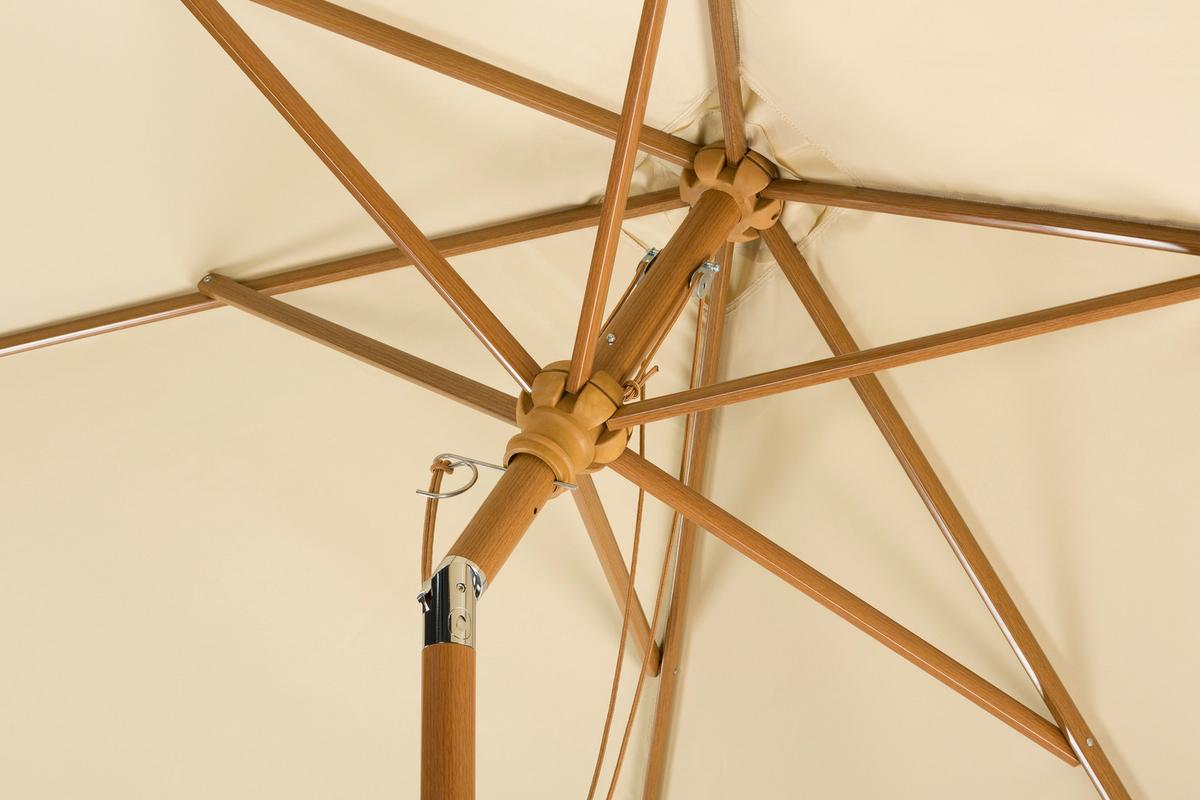 Sonnenschirm Malaga Natur Bxhxt: 200x261x300 Cm Naturfarben - Buchefarben/Naturfarben, Basics, Textil/Metall (200/261/300cm) - Schneider