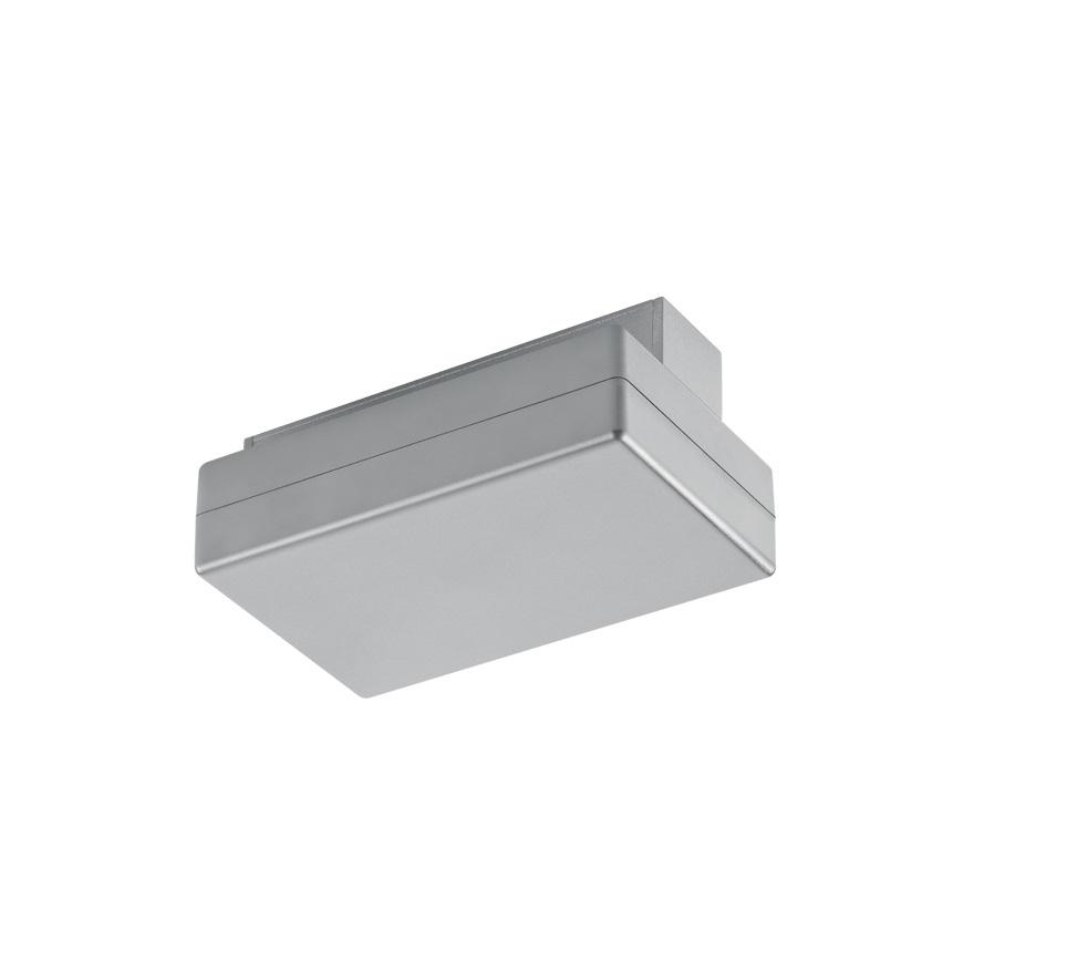 Schienensystem Duoline Einspeiser 701187 Titanfarben - Titanfarben, Basics, Kunststoff (13,5/8/5,2cm) - Trio Leuchten