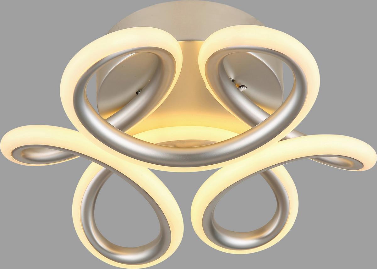 Led-deckenleuchte Christian - Champagner/Opal, Basics, Kunststoff/Metall (77,5/58,5/17,5cm)