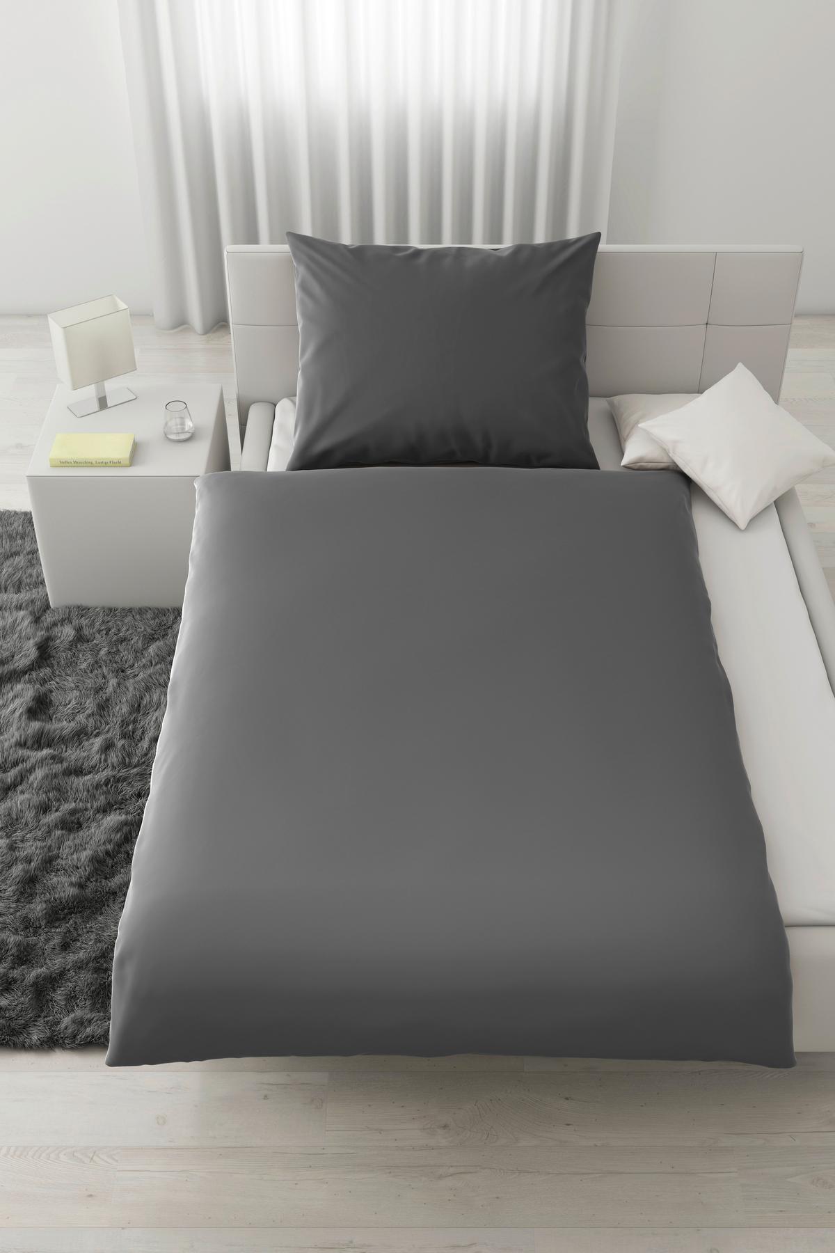 POVLEČENÍ VICTORIA - antracitová, Moderní, textil (140/200cm) - Mömax